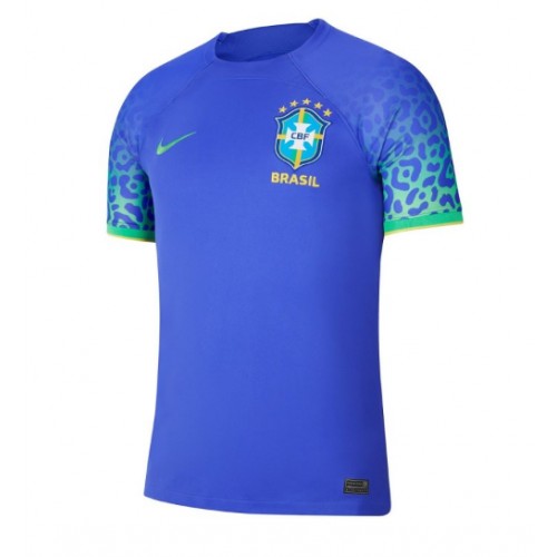 Pánský Fotbalový dres Brazílie MS 2022 Venkovní Krátký Rukáv